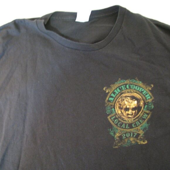 Alice Cooper Local Crew 2017 T-Shirt - Picture 1 of 6